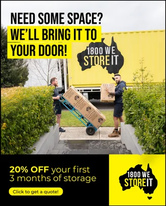 Feed ad: “Need some space? We’ll bring it to your door!”